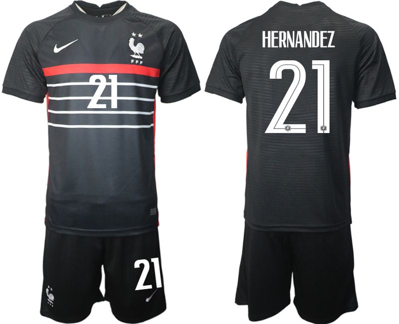 Cheap Men 2022 World Cup National Team France home black 21 Soccer Jersey